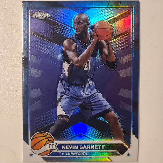 Kevin Garnett 2014 Topps chrome refractor #64 NBA Basketball Minnesota Timberwolves Mint sleeved