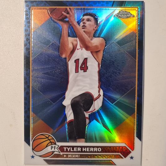 Tyler Herro 2014 Topps chrome refractor #14 NBA Basketball Miami Heat Mint sleeved