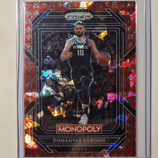 Domantis Sabonis 2022-23 Panini Prizm Monopoly free parking variant #77 NBA Basketball Sacramento Kings mint