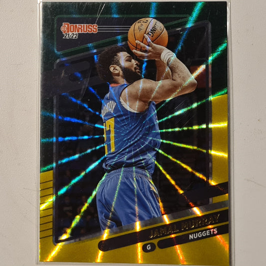 Jamal Murray 2021-22 Panini Donruss green laser prizm #121 NBA Basketball Denver Nuggets excellent sleeved
