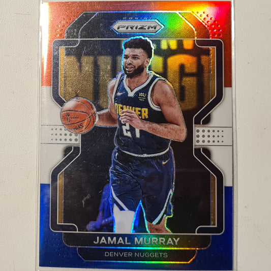 Jamal Murray 2021-22 Panini prizm red white blue #102 NBA Basketball Denver Nuggets ex-mint sleeved