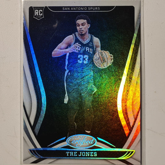 Tre Jones 2020-21 Panini Certified Rookie RC #163 NBA Basketball San Antonio Spurs ex-mint sleeved