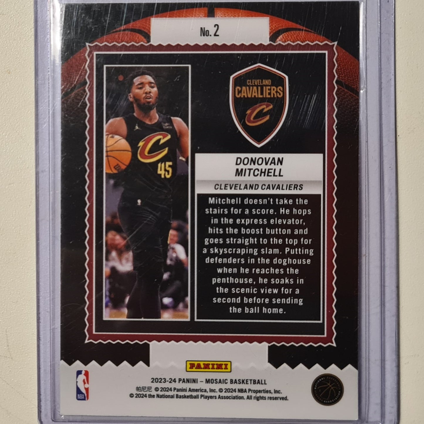 Donovan Mitchell 2020-21 Panini Mosaic Jam Masters #2 NBA Basketball Cleveland Cavaliers ex-mint sleeved