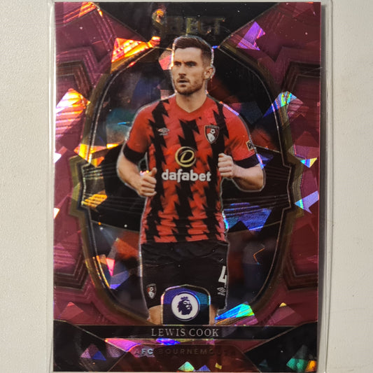 Lewis Cook 2022-23 Panini select premier league pink cracked ice #2 Football Bournemouth mint sleeved