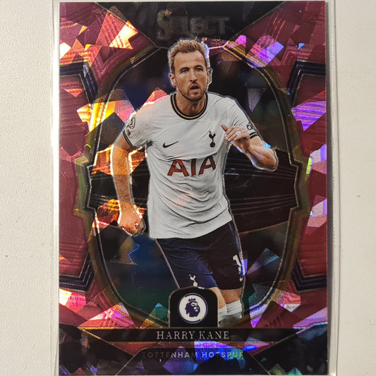 Harry Kane 2022-23 Panini select premier league pink cracked ice #186 Football Tottenham mint sleeved