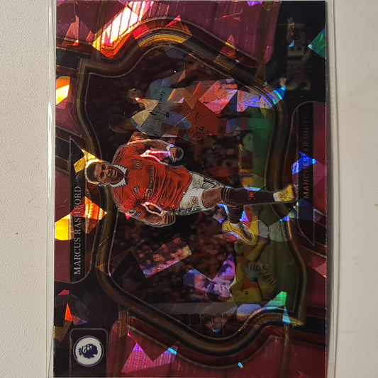 Marcus Rashford 2022-23 Panini select premier league pink cracked ice #206 Football Manchester United mint sleeved