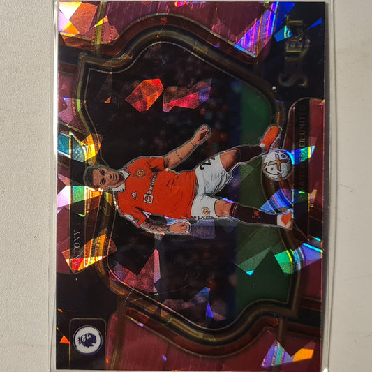 Antony 2022-23 Panini select premier league pink cracked ice #225 Football Manchester United mint sleeved