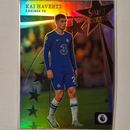 Kai Havertz 2022-23 Panini Select Stars Prizm refractor #15 Football Chelsea mint sleeved