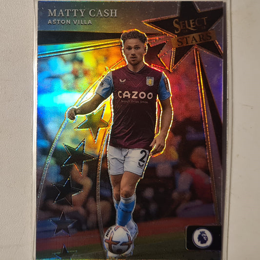 Matty Cash 2022-23 Panini Select Stars Prizm refractor #22 Football Aston Villa mint sleeved