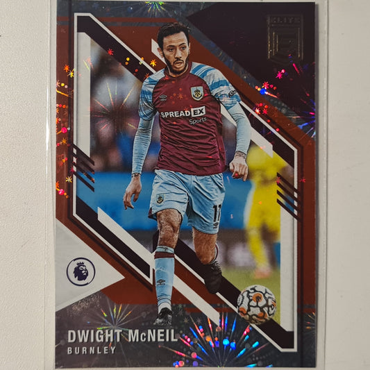 Dwight McNeil 2021-22 Panini Donruss Elite Premier League Fireworks #38 Soccer Football Burnley excellent/mint Sleeved