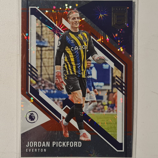 Jordan Pickford 2021-22 Panini Donruss Elite Premier League Fireworks #65 Soccer Football Everton excellent/mint Sleeved
