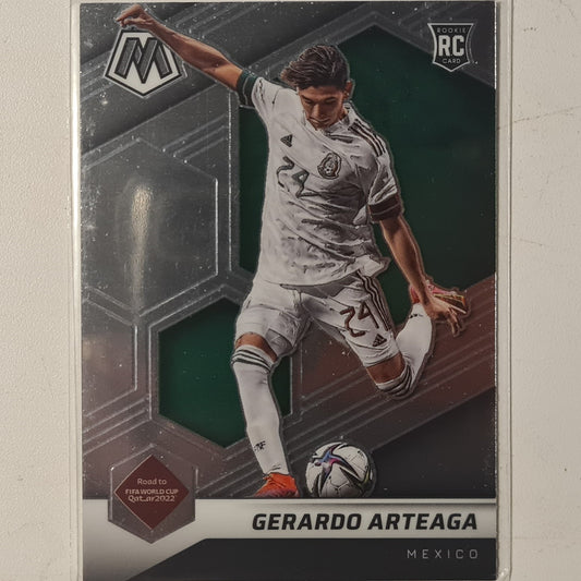 Gerardo Arteaga 2021-22 Panini Mosaic FIFA road to world cup Rookie RC #21 Soccer Mexico EX- Mint Sleeved