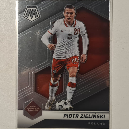 Piotr Zielinski 2021-22 Panini Mosaic FIFA road to world cup #47 Soccer Poland EX- Mint Sleeved