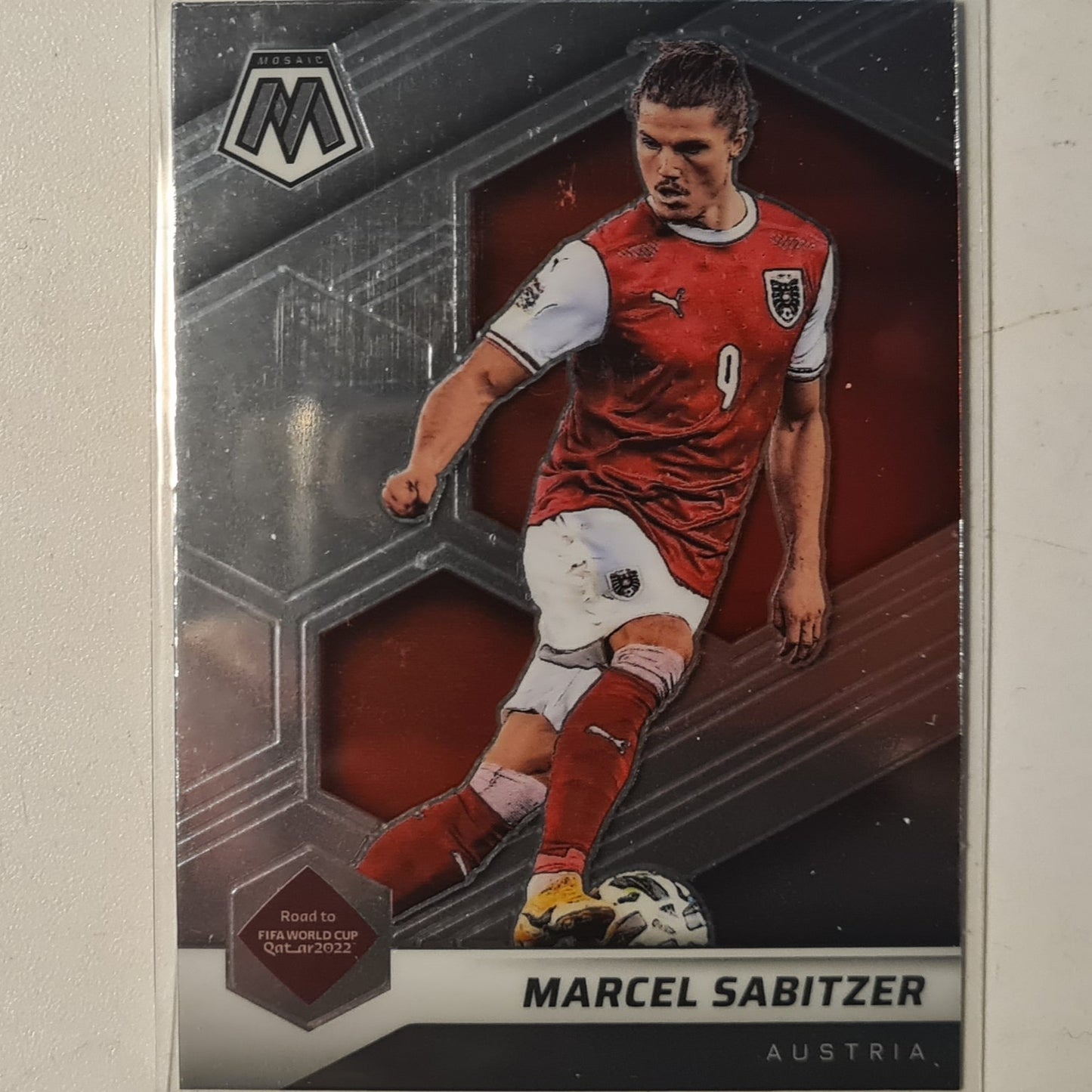 Marcel Sabitzer 2021-22 Panini Mosaic FIFA road to world cup #136 Soccer Austria EX- Mint Sleeved