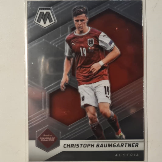 Christoph Baumgartner 2021-22 Panini Mosaic FIFA road to world cup #137 Soccer Austria EX- Mint Sleeved