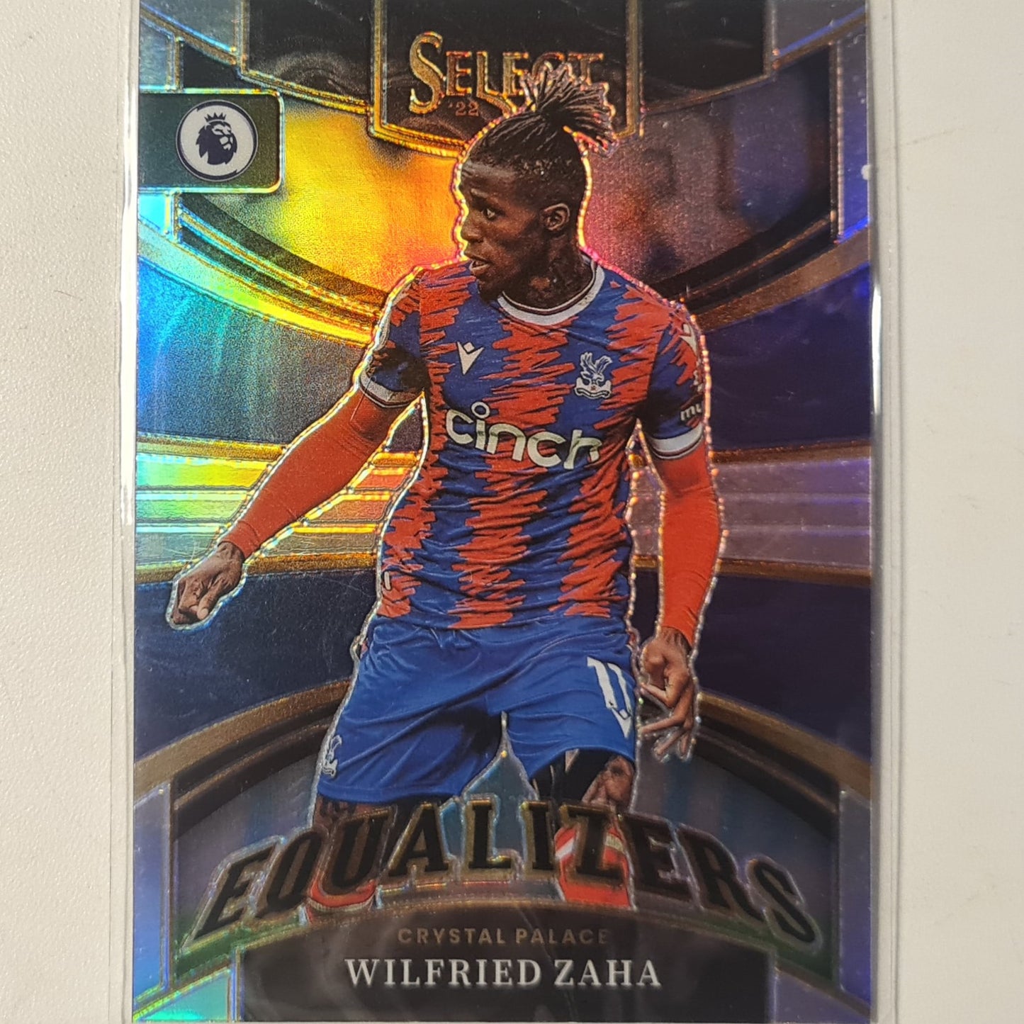 Wilfred Zaha 2022-23 Panini Select premier league Equalizers  refractor RC Rookie #21 Crystal Palace mint Sleeved