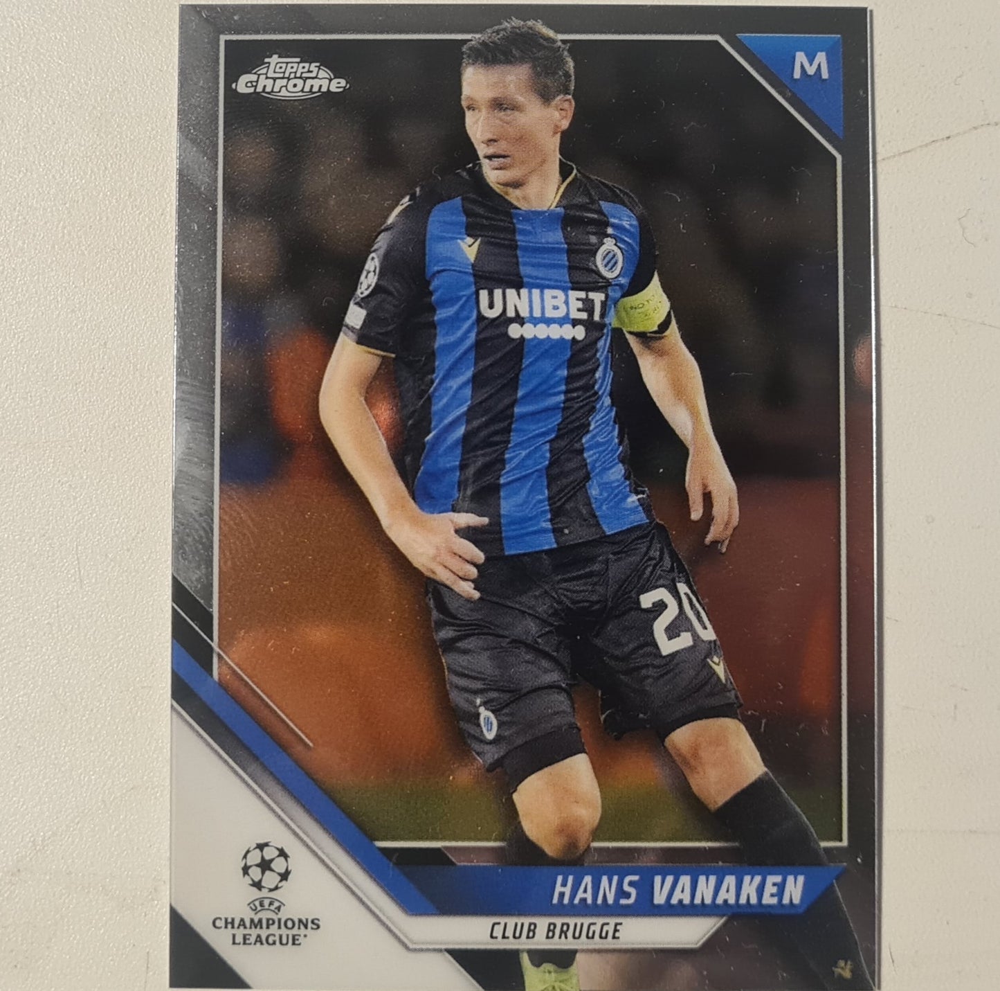 Hans Vanaken 2022 Topps Champions League #17 Soccer Football Club Brugge excellent mint Sleeved