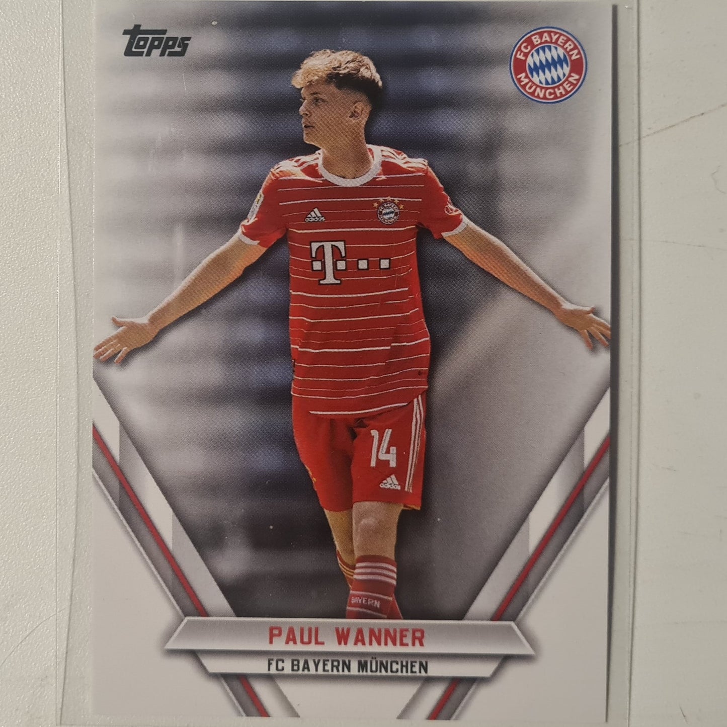 Paul Wanner 2023 Topps Bundesliga ( German issue) FCB-PW Soccer Football Bayern Munich mint Sleeved