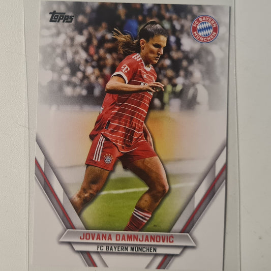 Jovana  Dawnjanovic 2023 Topps Bundesliga ( German issue) FCB-JD Soccer Football Bayern Munich mint Sleeved