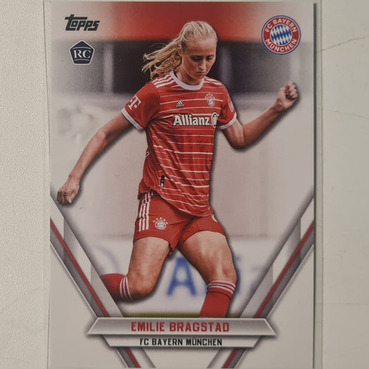 Emilie Bragstad 2023 Topps Bundesliga ( German issue) Rookie RC FCB-EB Soccer Football Bayern Munich mint Sleeved
