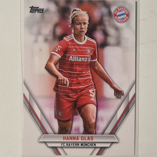 Hanna Glas 2023 Topps Bundesliga ( German issue) Rookie RC FCB-HG Soccer Football Bayern Munich mint Sleeved