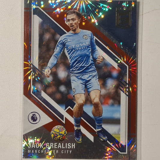Jack Grealish 2021-22 Panini Donruss Elite Premier League Fireworks #100 Soccer Football Manchester City excellent/mint Sleeved