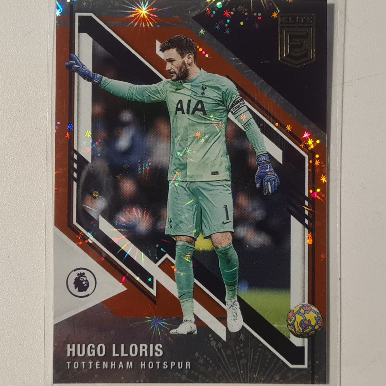 Hugo Lloris 2021-22 Panini Donruss Elite Premier League Fireworks #146 Soccer Football Tottenham excellent/mint Sleeved