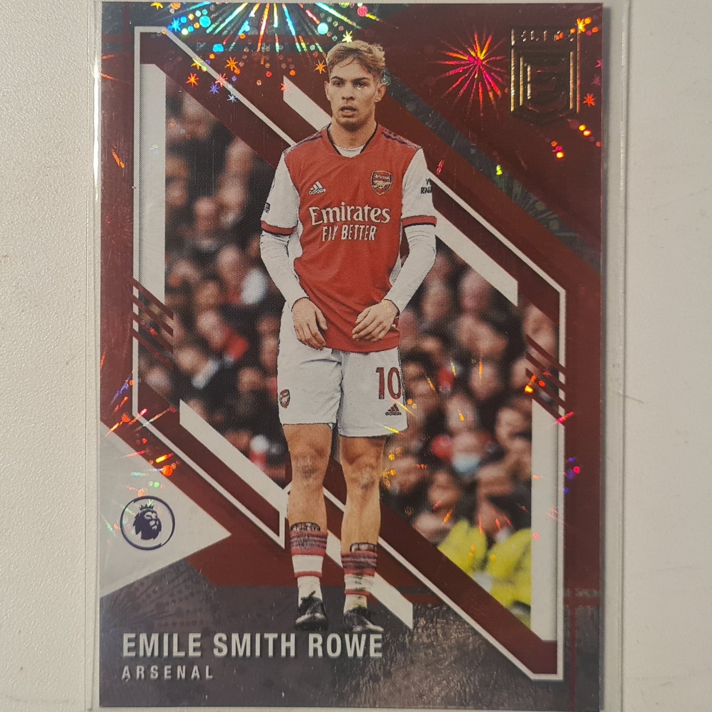 Emile Smith Rowe 2021-22 Panini Donruss Elite Premier League Fireworks #4 Soccer Football Arsenal ex-mint