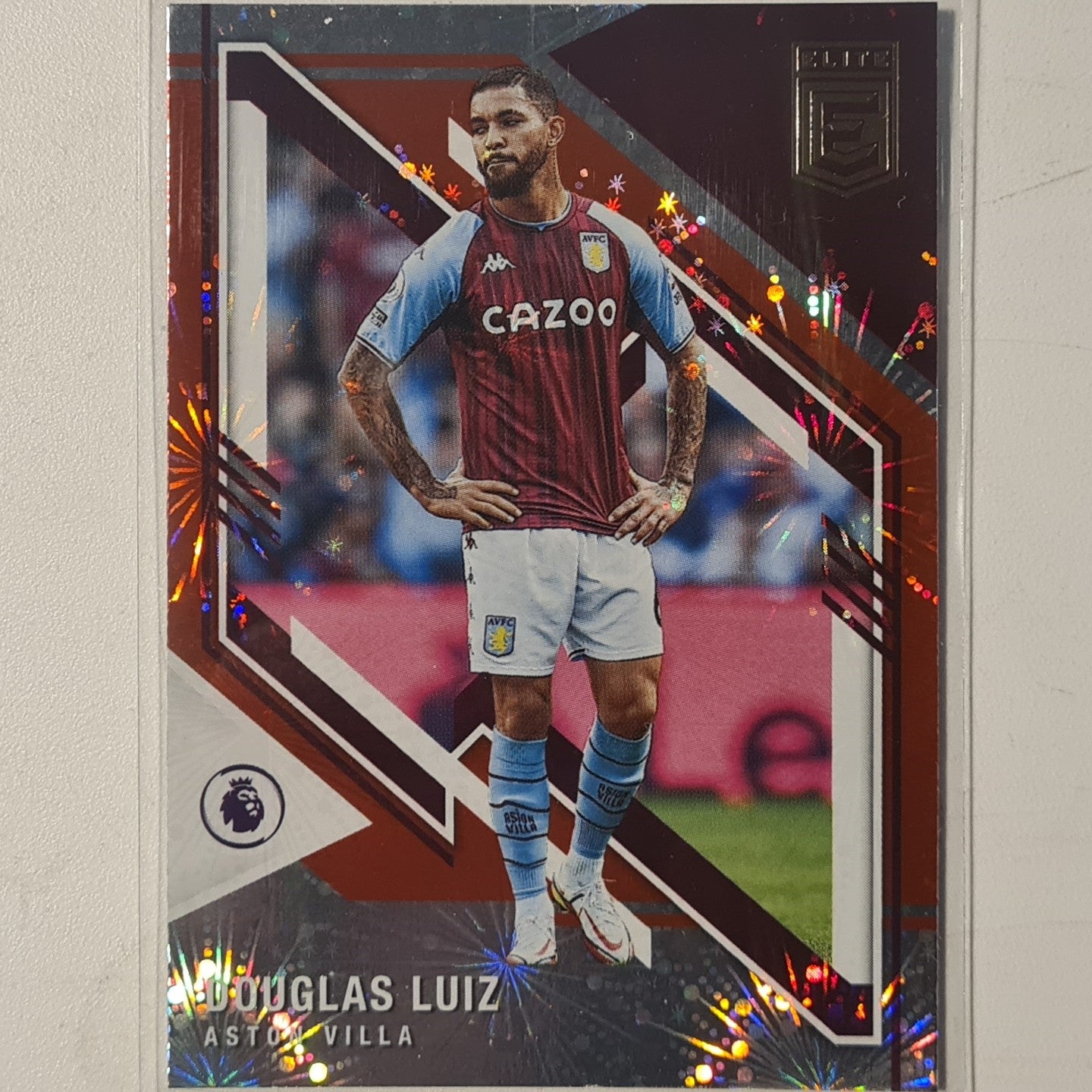 Douglas Luiz 2021-22 Panini Donruss Elite Premier League Fireworks #11 Soccer Football Aston Villa ex-mint