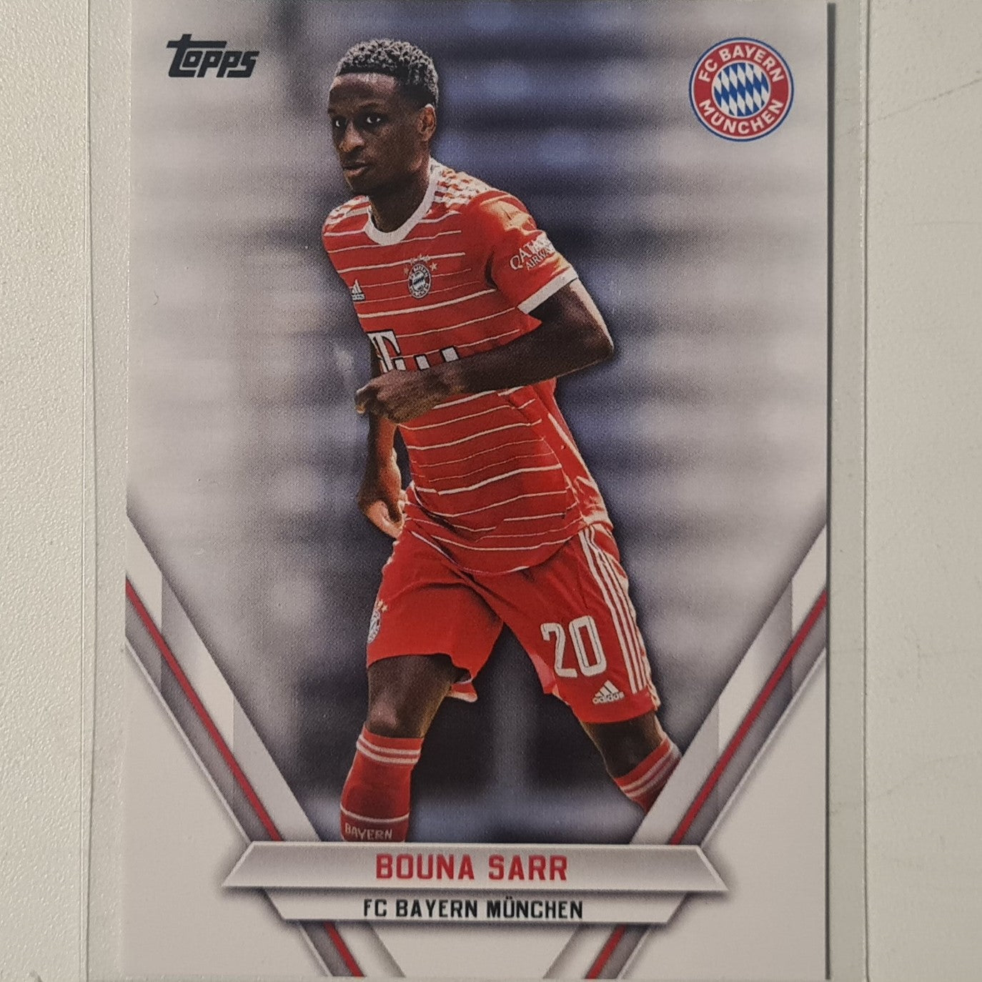 Bouna Sarr 2023 Topps Bundesliga ( German issue) FCB-BS Soccer Football Bayern Munich mint Sleeved