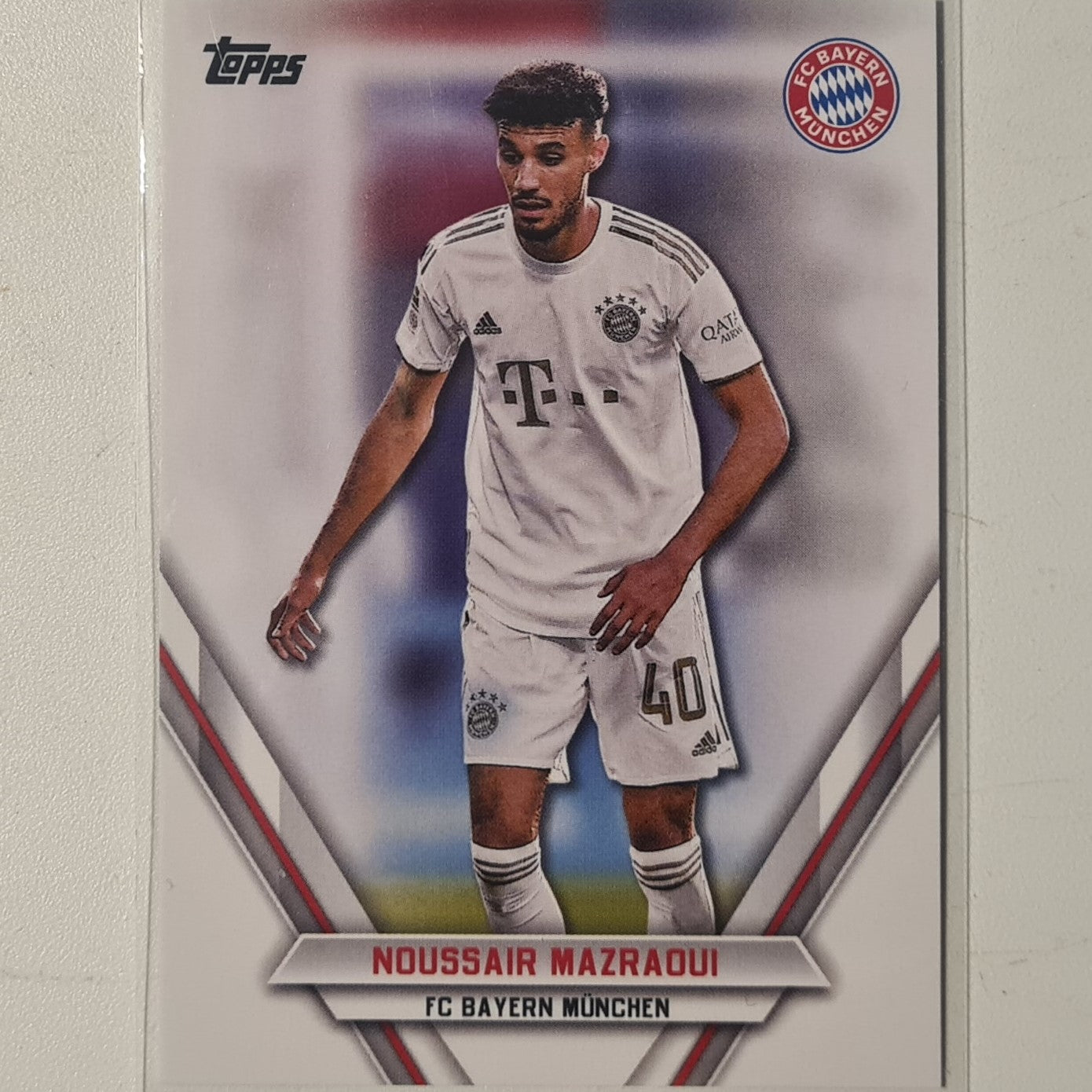 Noussair Mazraoui 2023 Topps Bundesliga ( German issue) FCB-NM Soccer Football Bayern Munich mint Sleeved