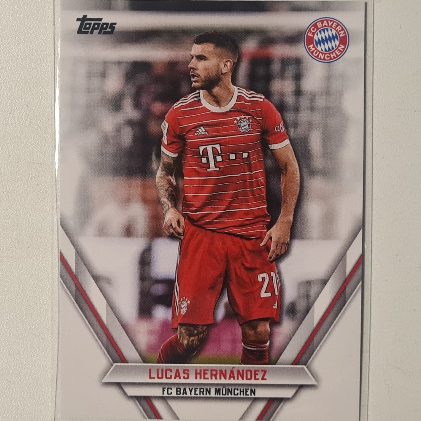 Lucas Hernandez 2023 Topps Bundesliga ( German issue) FCB-LH Soccer Football Bayern Munich mint Sleeved