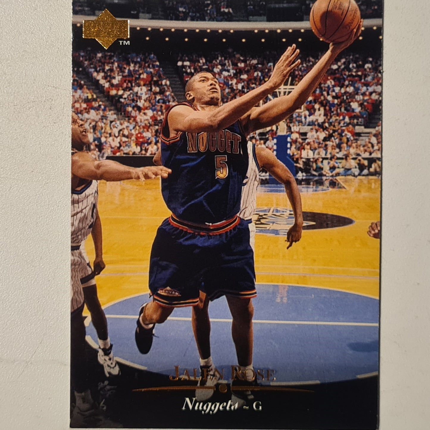 Jalen Rose 1995 Upper-Deck #93 NBA Basketball Denver Nuggets Excellent Sleeved