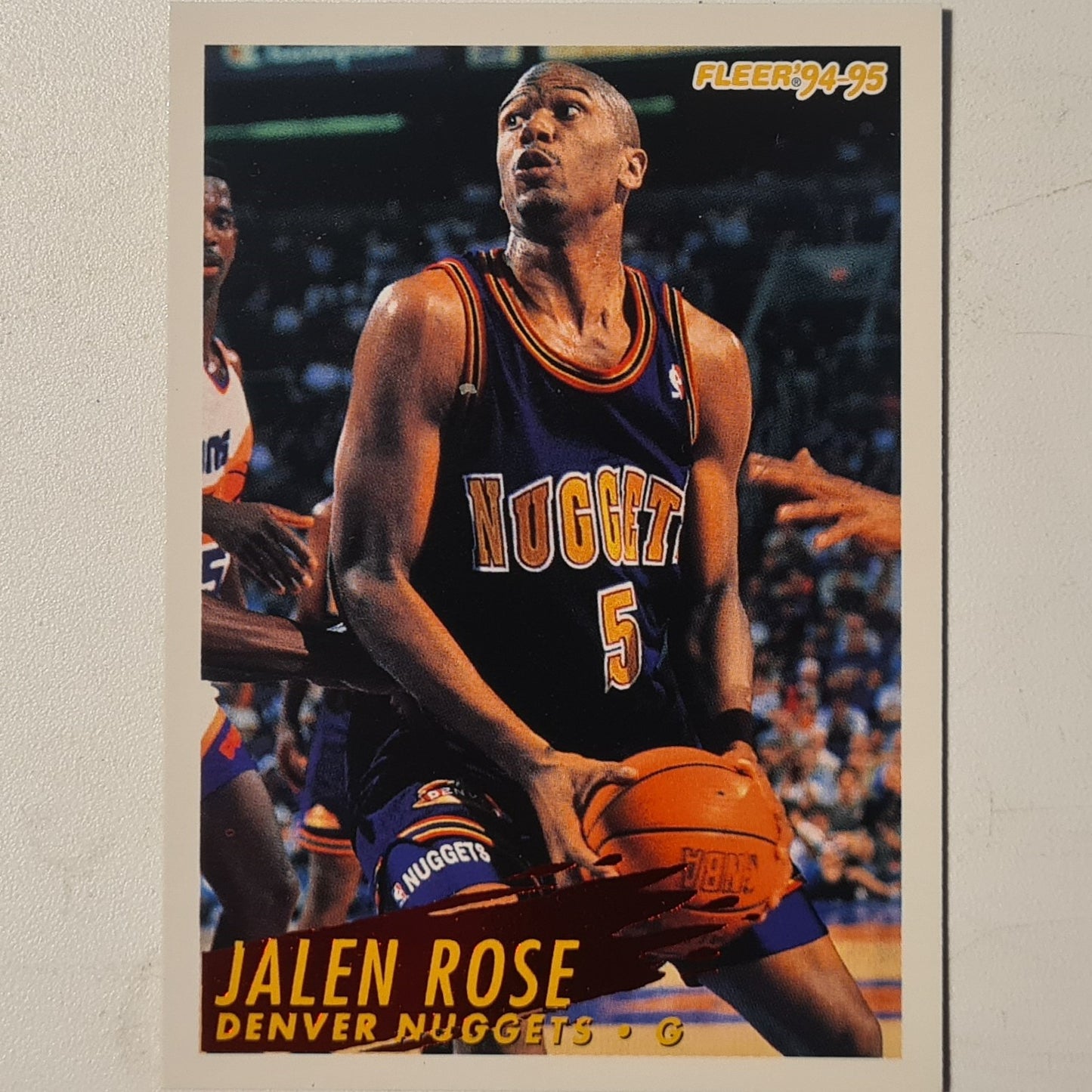 Jalen Rose 1995 Fleer 94-95 #276 NBA Basketball Denver Nuggets Excellent Sleeved