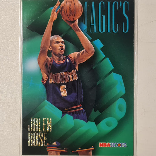 Jalen Rose 1995 Skybox NBA Hoops Magics all rookie RC AR-9 NBA Basketball Denver Nuggets Excellent Sleeved
