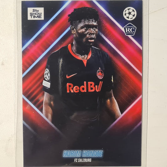 Karim Konate 2024 Topps show time champions league Rookie RC Football Salzburg Ex-Mint Sleeved