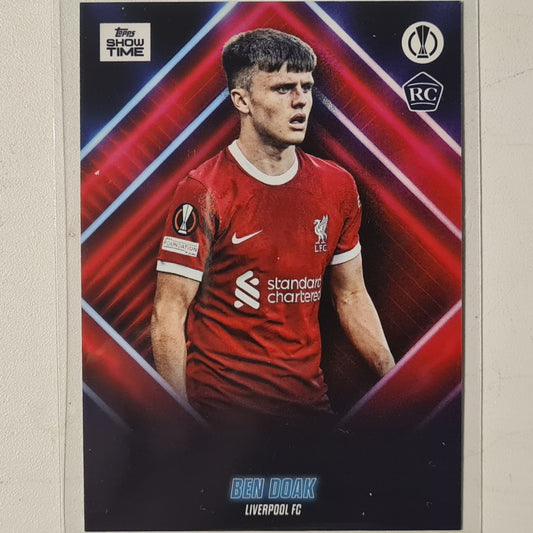 Ben Doak 2024 Topps show time champions league Rookie RC Football Liverpool Ex-Mint Sleeved