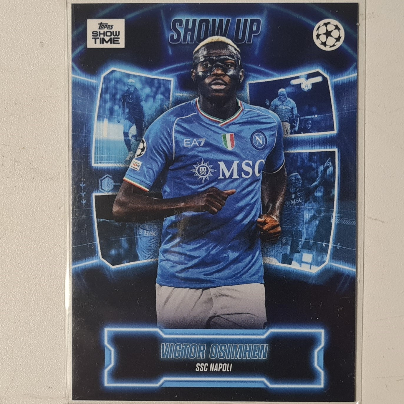 Victor Osimhen 2024 Topps show time champions league Show Up Football Napoli Ex-Mint Sleeved