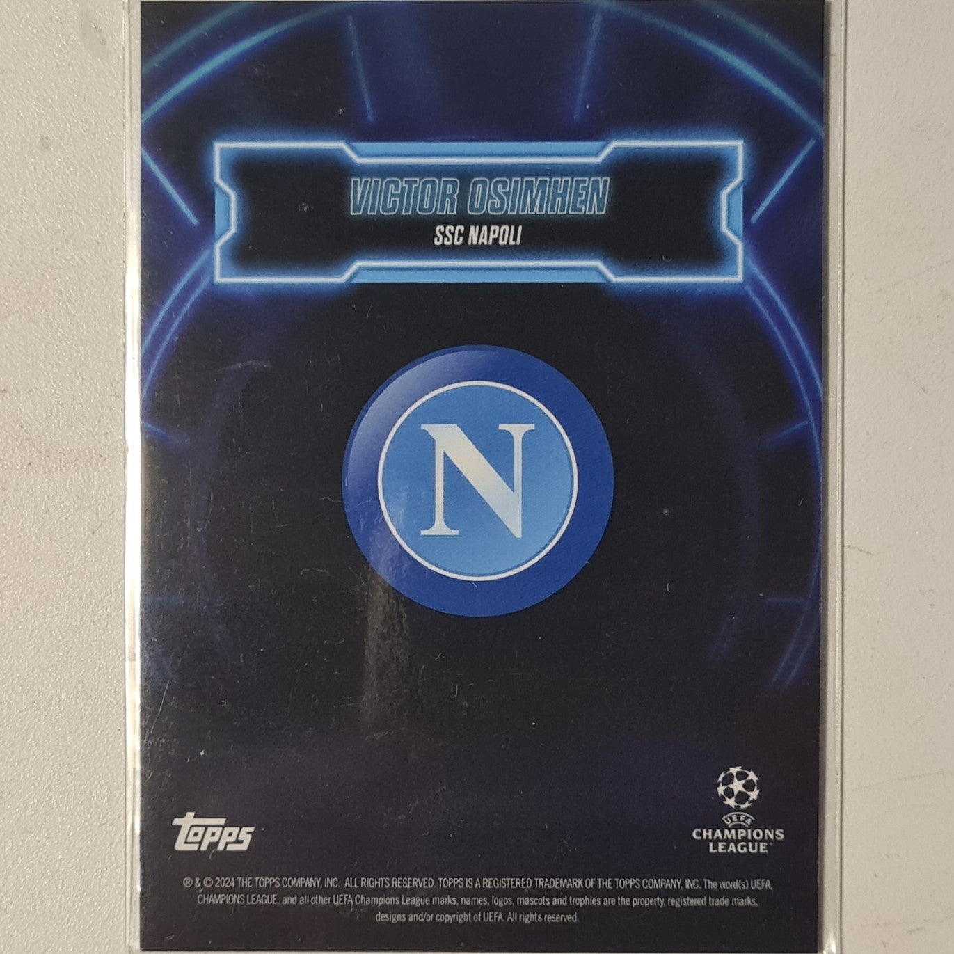 Victor Osimhen 2024 Topps show time champions league Show Up Football Napoli Ex-Mint Sleeved
