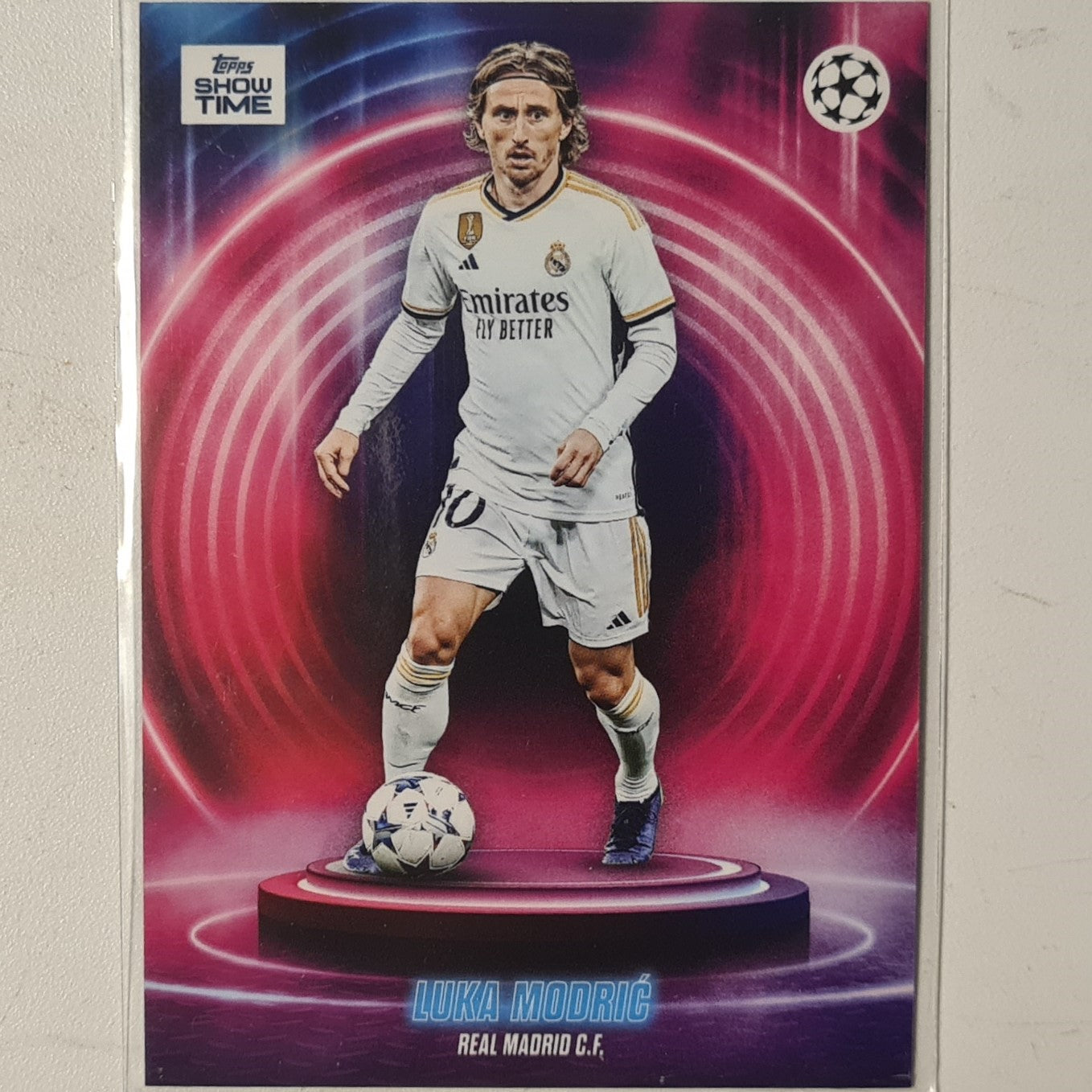 Luka Modric 2024 Topps show time champions league Football Real Madrid Ex-Mint Sleeved
