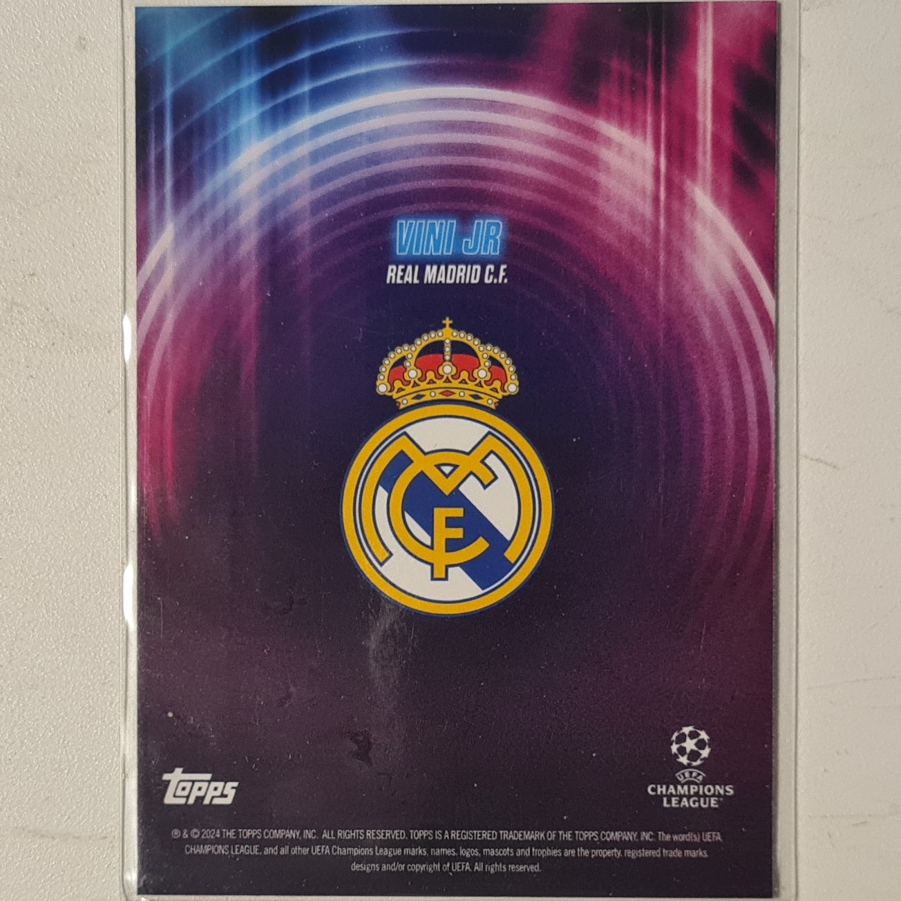 Vini Jr 2024 Topps show time champions league Football Real Madrid Ex-Mint Sleeved