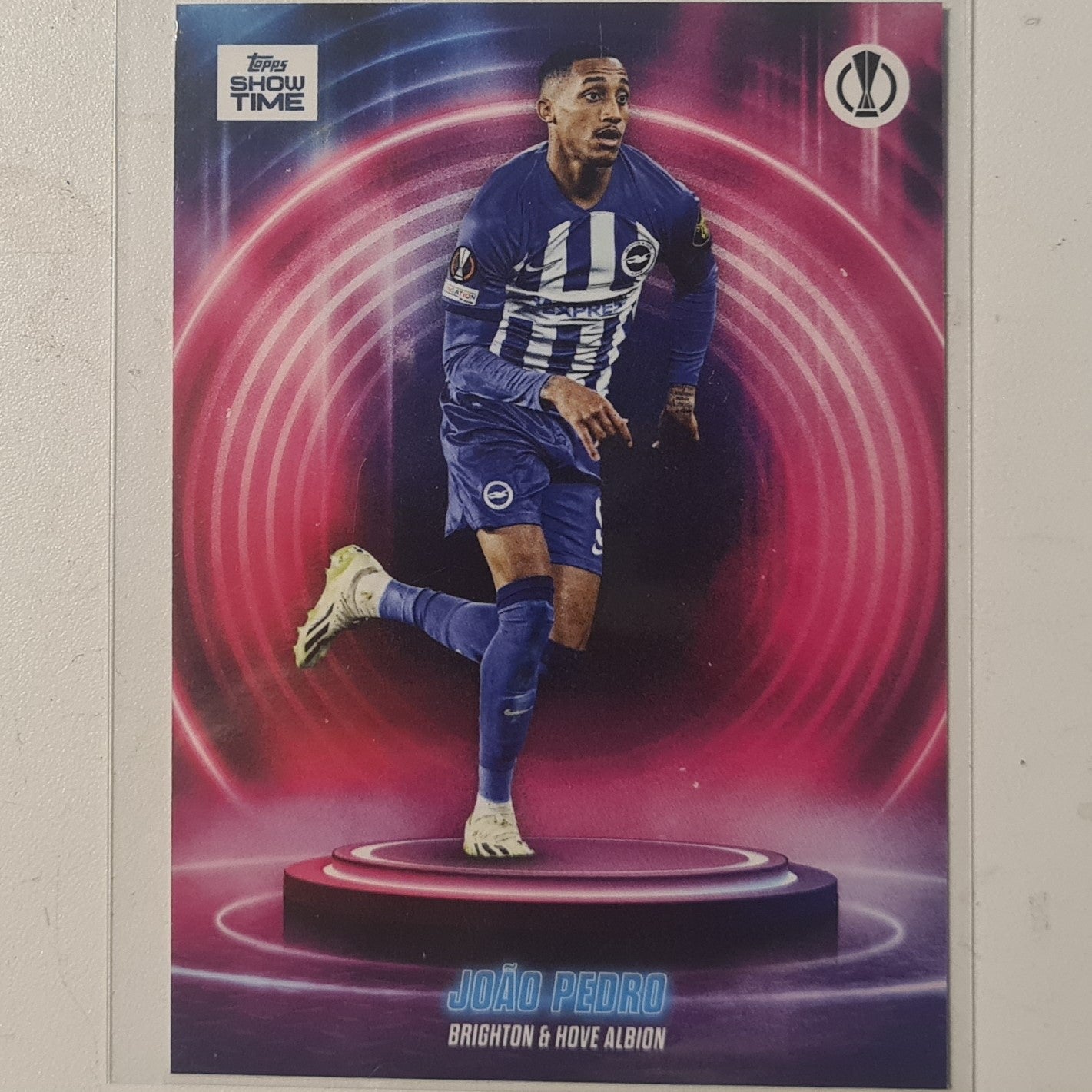 Joao Pedro 2024 Topps show time champions league Football Brighton Ex-Mint Sleeved