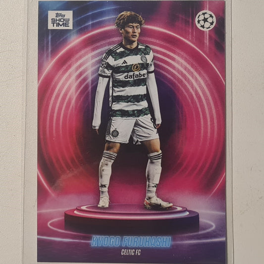 Kyogo Furuhashi 2024 Topps show time champions league Football Celtic Ex-Mint Sleeved