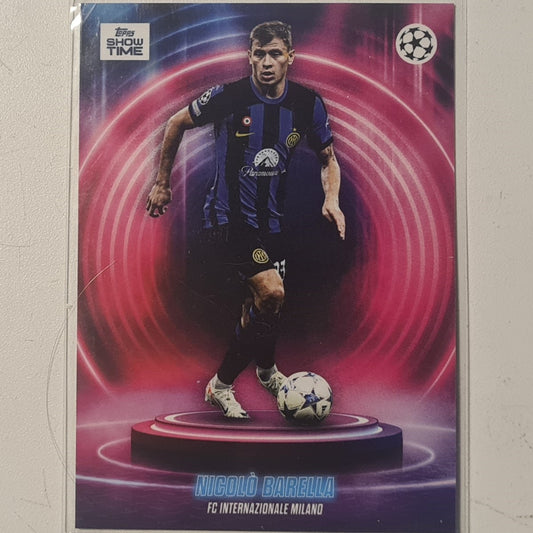 Nicolo Barella 2024 Topps show time champions league Football Inter Milan Ex-Mint Sleeved