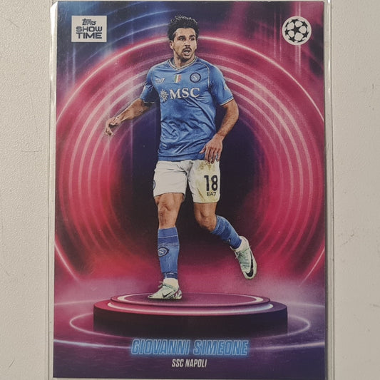 Giovanni Simone 2024 Topps show time champions league Football Napoli Ex-Mint Sleeved