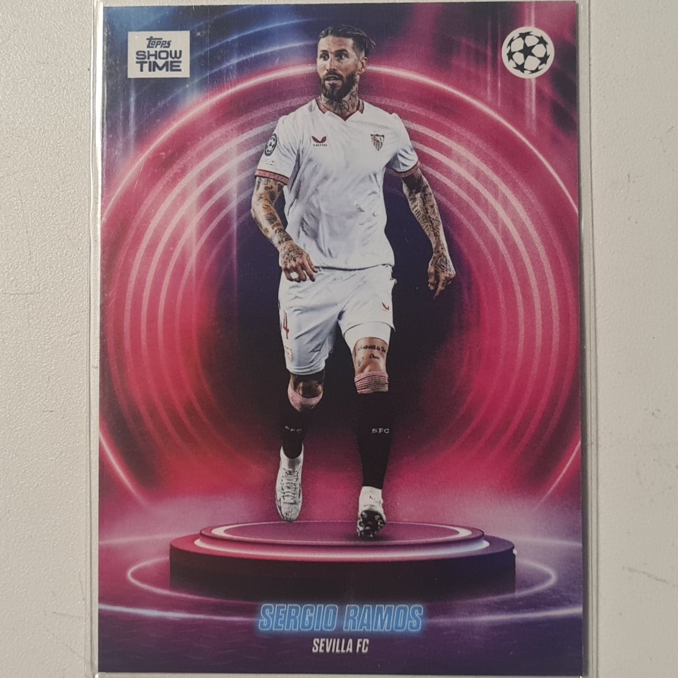 Sergio Ramos 2024 Topps show time champions league Football Sevilla Ex-Mint Sleeved