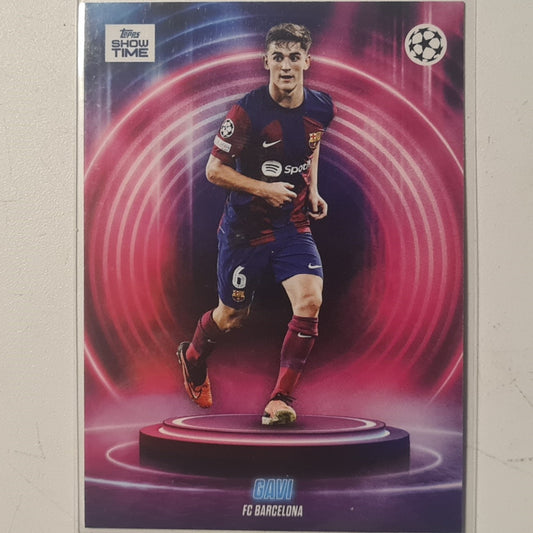 Gavi 2024 Topps show time champions league Football Barcelona Ex-Mint Sleeved