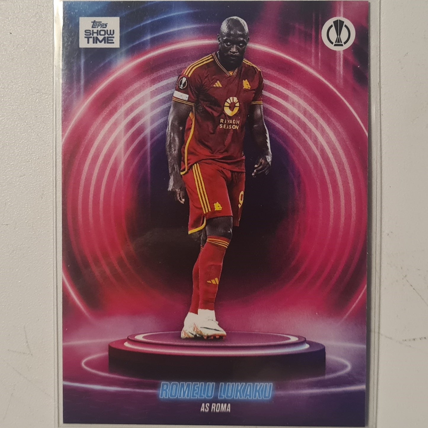 Romelu Lukaku 2024 Topps show time Europa league Football AS Roma Ex-Mint Sleeved