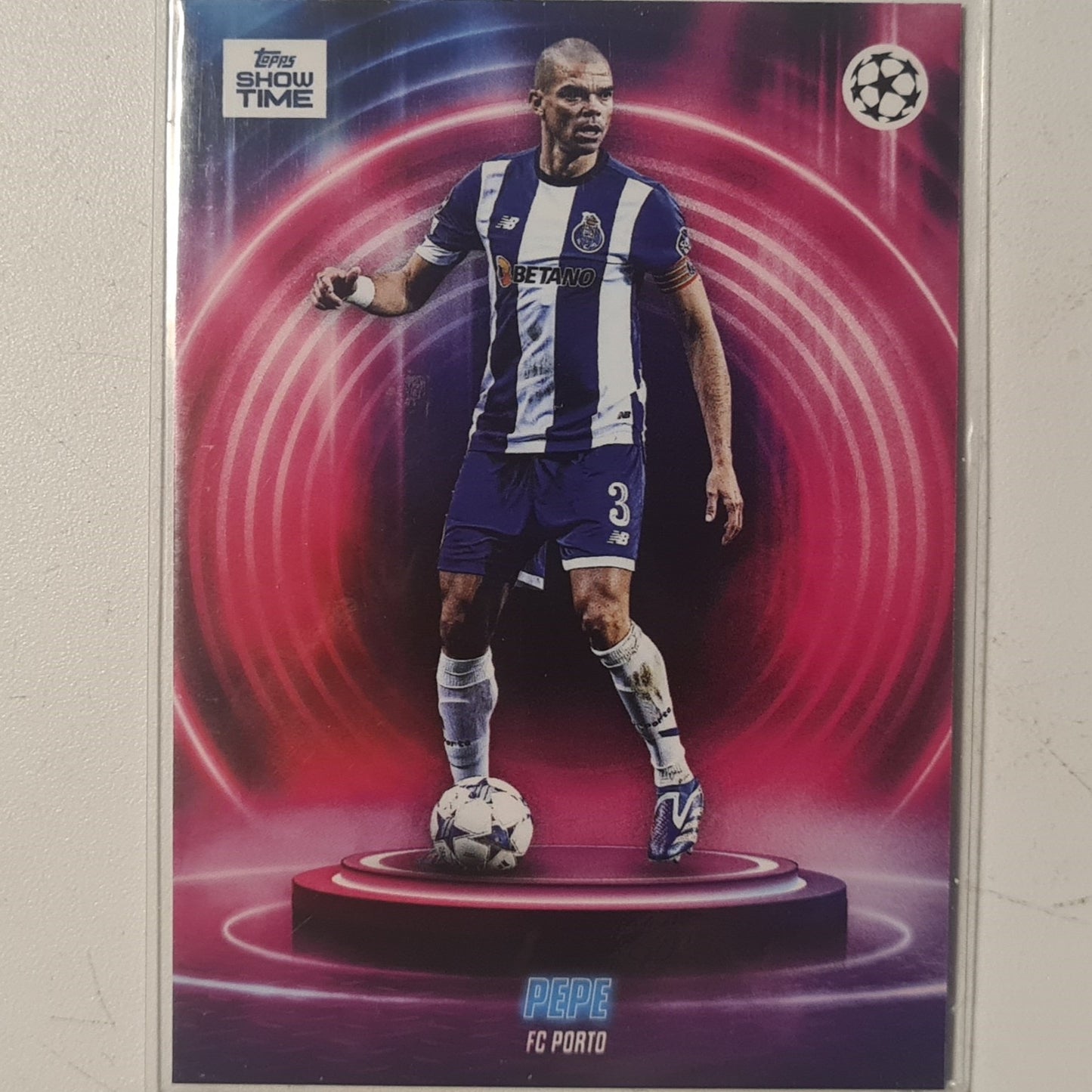 Pepe 2024 Topps show time Champions league Football FC Porto Ex-Mint Sleeved