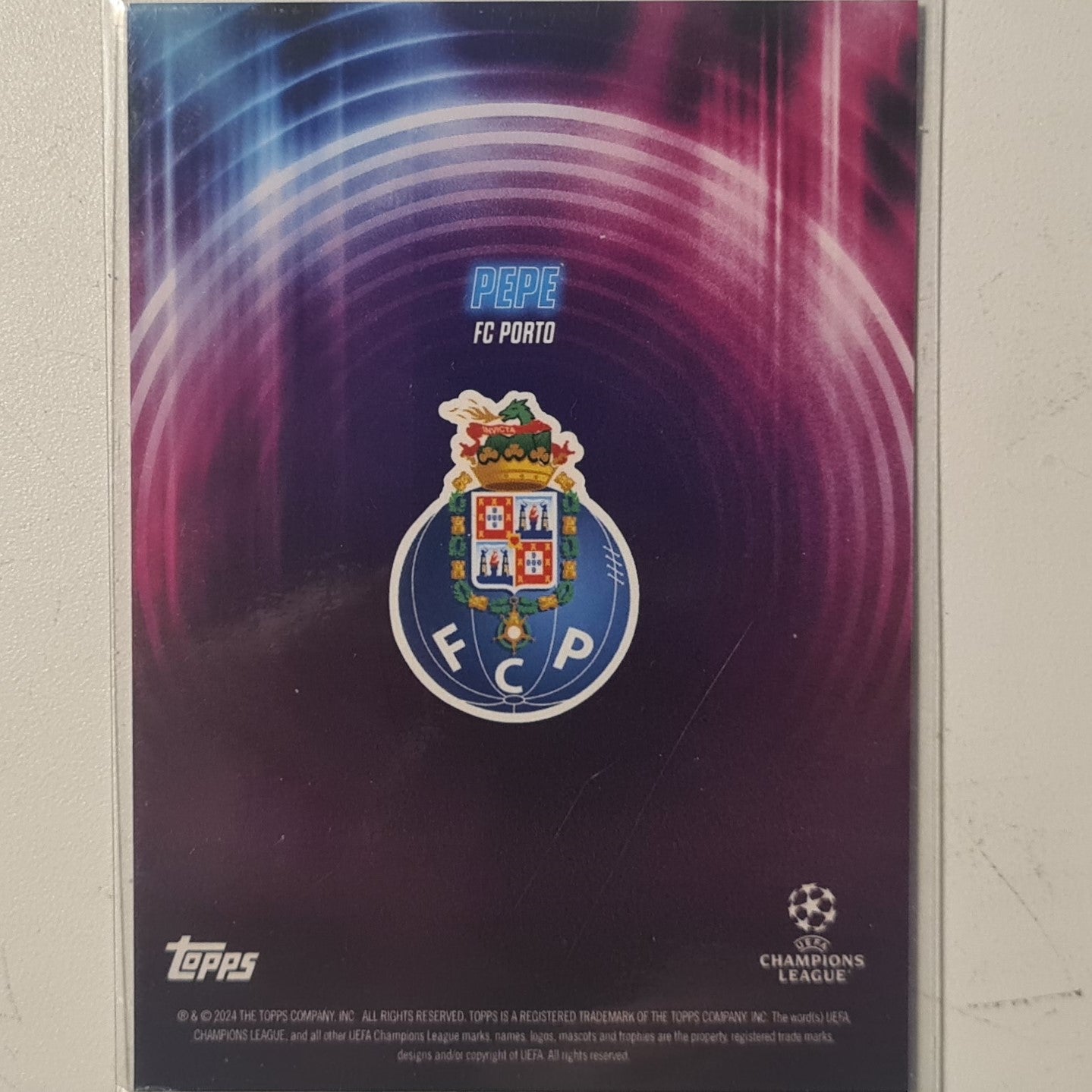 Pepe 2024 Topps show time Champions league Football FC Porto Ex-Mint Sleeved